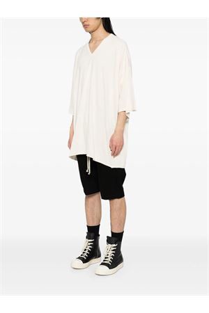 Cream white cotton Tommy T-shirt RICK OWENS | RU01E5279JNC21